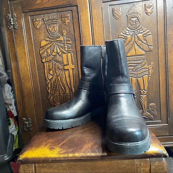 Harley Davidson Harness Boots Motorcycle Biker 8.5 - Picture 4 of 9